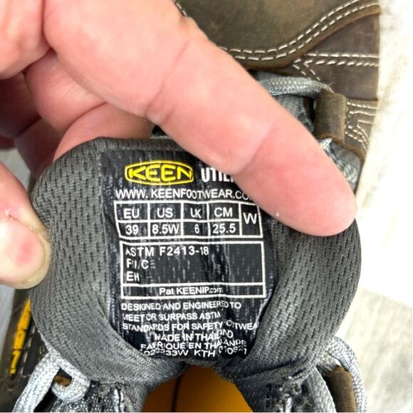 Keen Flint II Women’s 8.5 Wide Brown Steel Toe Waterproof Work Sneakers Shoe NWT - Picture 8 of 9